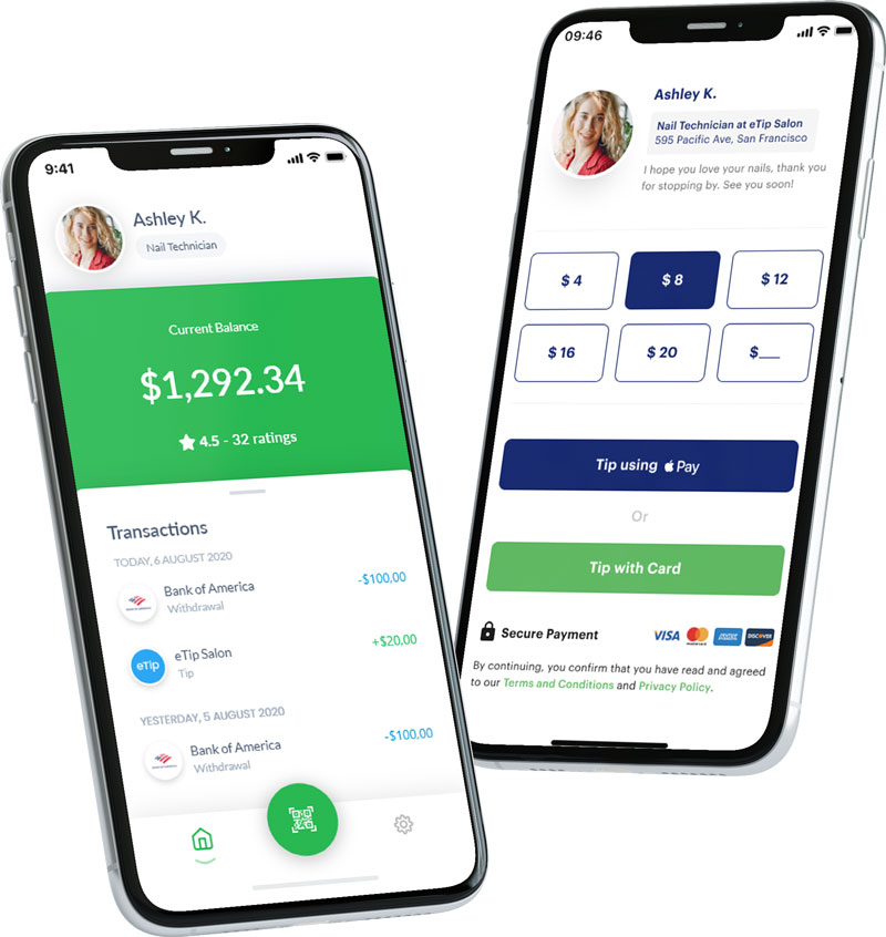 Tipping Use Cases - Salon Tipping App