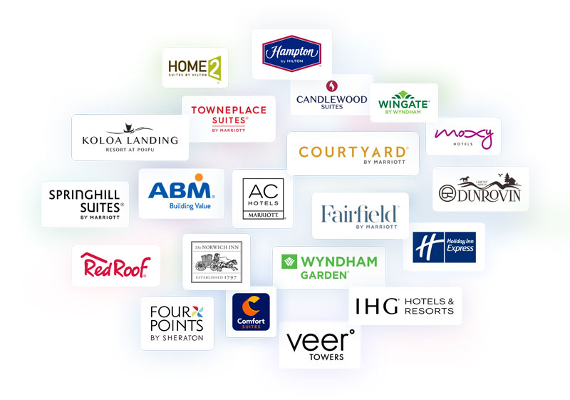 Hospitality Digital Tipping Hotel Customer Logos